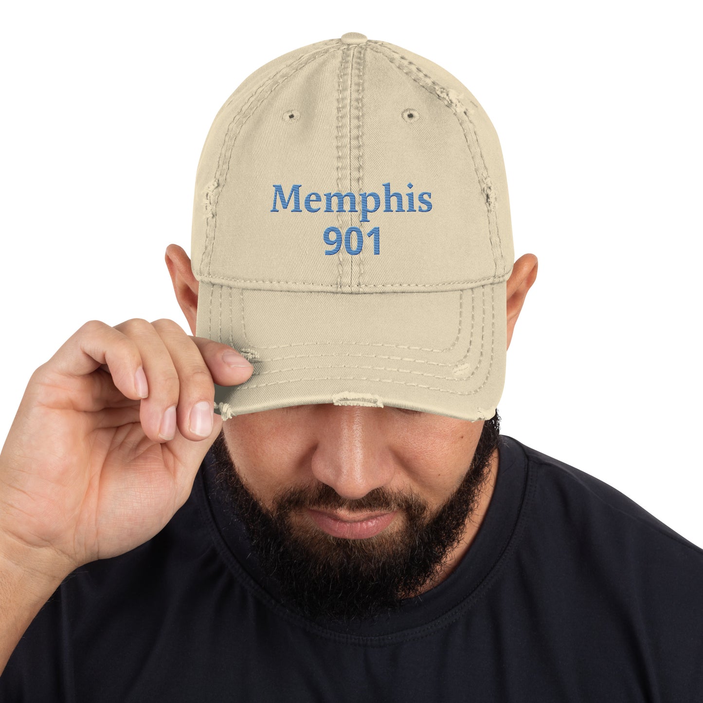 Memphis 901 Distressed Dad Hat